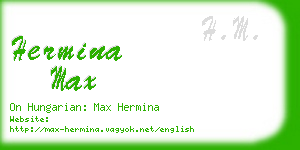 hermina max business card